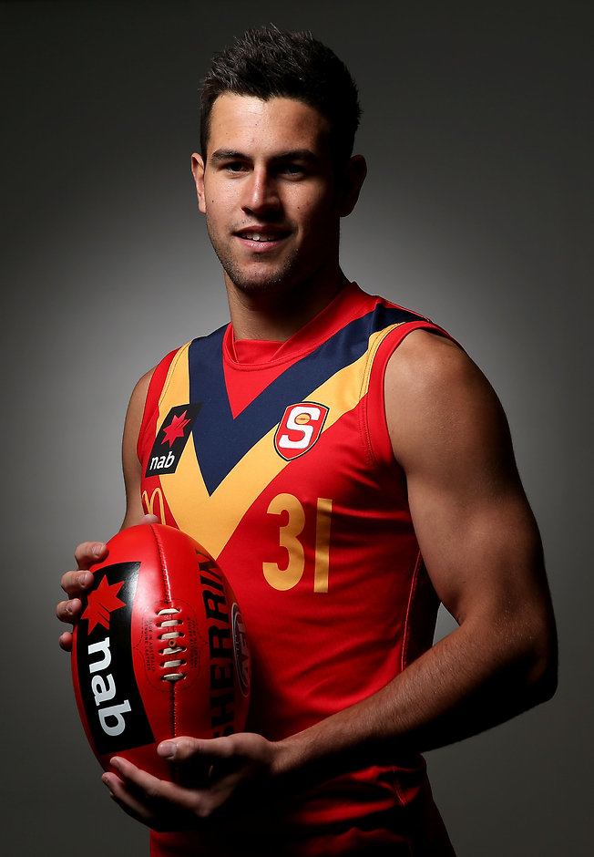 AFL 2016 Portaits - Under 18 MELBOURNE, AUSTRALIA - JUNE 24: Jack Graham of South Australia poses during the Under 18 Championship portrait session at Etihad Stadium on June 24, 2016 in Melbourne, Australia. (Photo by Justine Walker/AFL Media)
